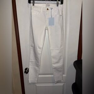 Frame Denim White Skinny Jeans